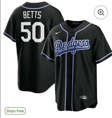 Men Los Angeles Dodgers #50 Betts black 2025 Nike MLB jerseys.jpg->oklahoma city thunder->NBA Jersey